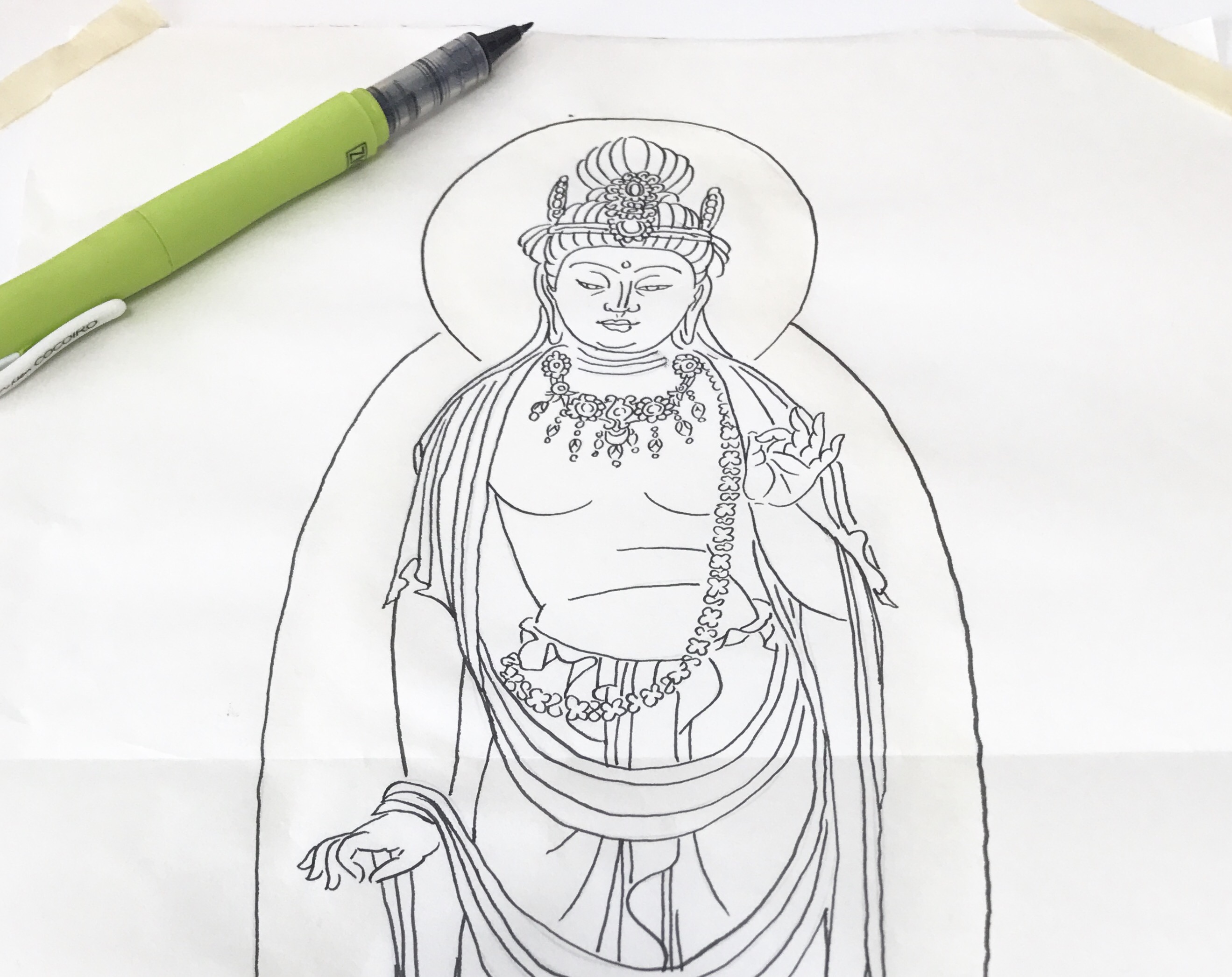 写仏 practicing Buddha